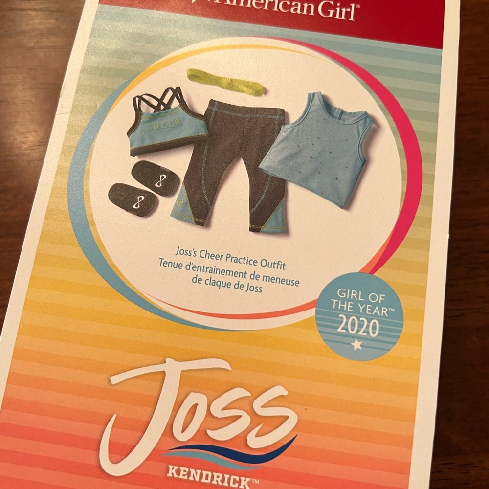 American Girl Joss’s Cheer Practice Outfit NIB